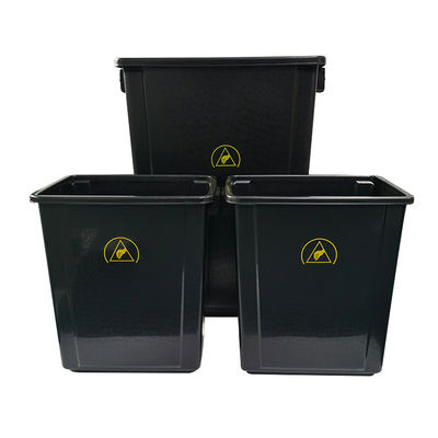 20L/40L Black Plastic Antistatic Electrostatic Cleanroom Tool Box Trash Can