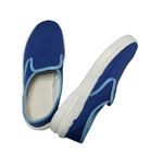 EPA Alanı İçin Koyu Mavi Kumaş ESD Güvenlik Ayakkabıları Deliksiz Anti Statik Ayakkabılar
