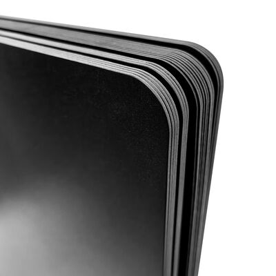 Anti-Statik Alev Geriletici Dondurulmuş Siyah PP Plastik Yaprak