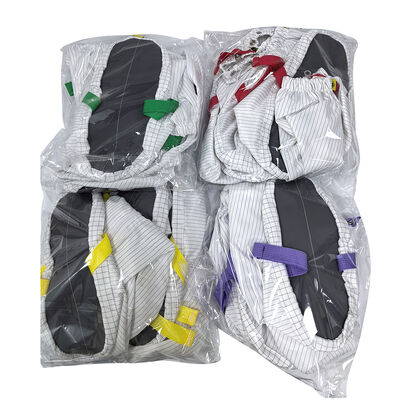 Temiz oda ESD Anti-Statik Yumuşak tabanlı tozsuz uzun tüp ayakkabıları