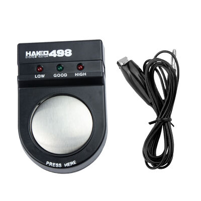 498 Anti-Statik Bilek Kemeri Testörü Yüksek hassasiyetli Elli Bilek Kemeri Testörü