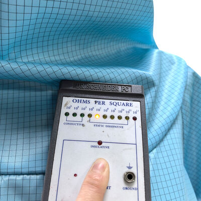 ESD Anti-Statik Tam Vücut Takımı Kapüşon ve Maske Mavi