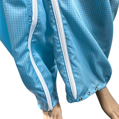 ESD Anti-Statik Tam Vücut Takımı Kapüşon ve Maske Mavi