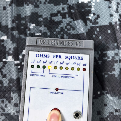 Kamuflaj Baskılı Yüksek Performanslı ESD Elmas Kafes Örme Kumaş – %87 Polyester + %13 Karbon Fiber