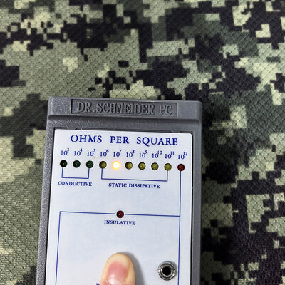 Kamuflaj Baskılı Yüksek Performanslı ESD Elmas Kafes Örme Kumaş – %87 Polyester + %13 Karbon Fiber