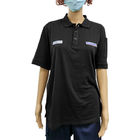 Unisex Pamuk Karbon Fiber Yaka ESD Anti Statik T Shirt