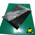 Yeşil Mavi Siyah Gri ESD Kauçuk Paspas İşyeri Masası / Zemin İçin Anti Statik