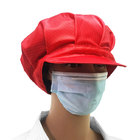 Endüstriyel Atölyeler için Antistatik ESD Şapka %99 Polyester %1 Karbon Fiber