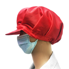 Endüstriyel Atölyeler için Antistatik ESD Şapka %99 Polyester %1 Karbon Fiber