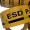 ESD Korumalı Alan Sarı Antistatik PVC İkaz Bandı Endüstriyel