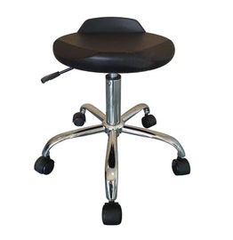 Statik Kontrol ESD Güvenli Sandalyeler, Kısa Sırtlı Delinmeye Dayanıklı Yüzey Rengi Siyah